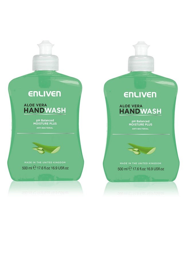 Anti Bacterial Handwash 500Ml - Aloevera Pack Of 2