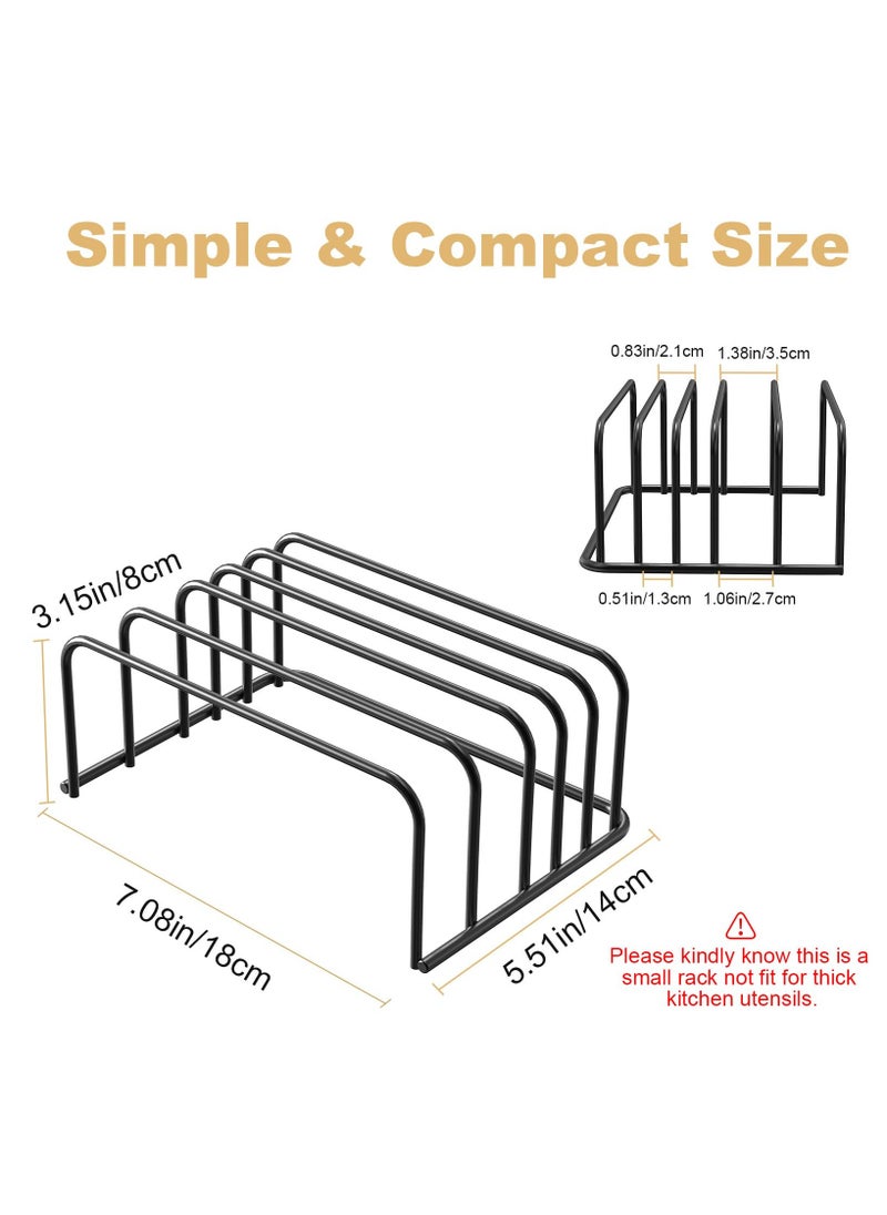 Cutting Board Organizer, [2-Pack] Cutting Board Holder Rack, Baking Cookie Pan Sheets Cooling Small Racks Storage Stand for Kitchen Cabinet, Countertop Bakeware Organizer 7.08 x 5.51 x 3.15 in