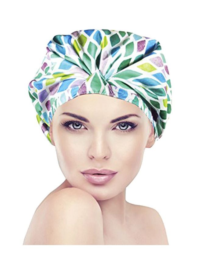 Trendy Turban Shower Cap Multicolour 1.5x7x4inch