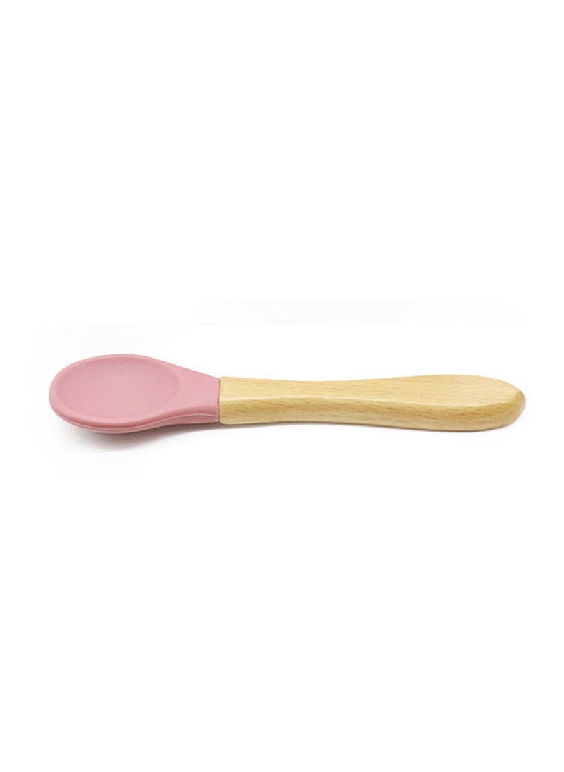 Silicone bowl and spoon baby feeding set