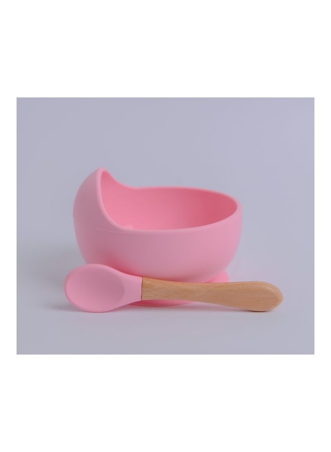 Silicone Bowl and Spoon Baby Feeding Set