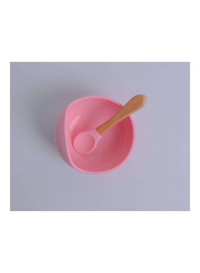 Silicone Bowl and Spoon Baby Feeding Set