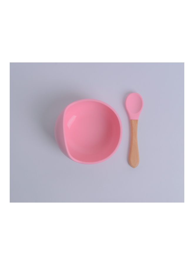 Silicone Bowl and Spoon Baby Feeding Set