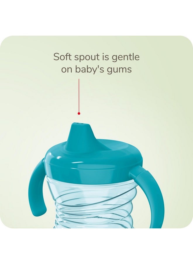 St Essentials By Nuk Acrylic Fun Grips Soft Spout Trainer Cup, 7 Oz.