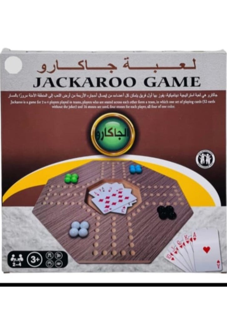 Jackaroo Board Game,Folding Board Game for 4 Players