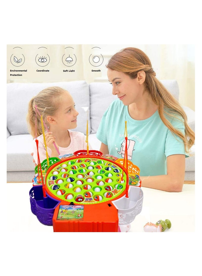 Fishing Game Toys Multi Color Puzzle Children's Family Fishing Set Educational Toys,Wooden Tic Tac Toe Game | Classic XO Board Game | Educational Puzzle Toy for Family and Children | Assorted Design\toys gift