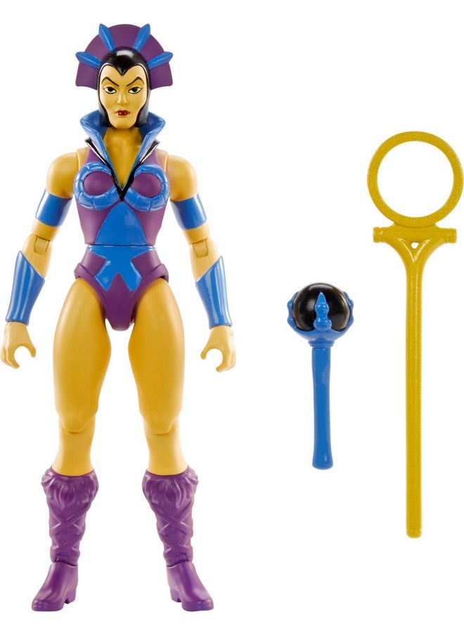 Mattel Origins Cartoon Collection Action Figure & Accessories Set, Evil-Lyn 5.5-Inch Collectible Toy With Mini-Comic