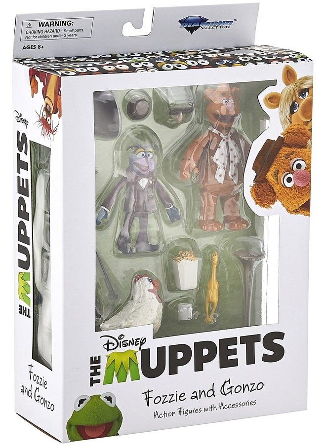 The Muppets Best Of Series 1: Gonzo & Fozzie Action Figure Two-Pack, Multicolor