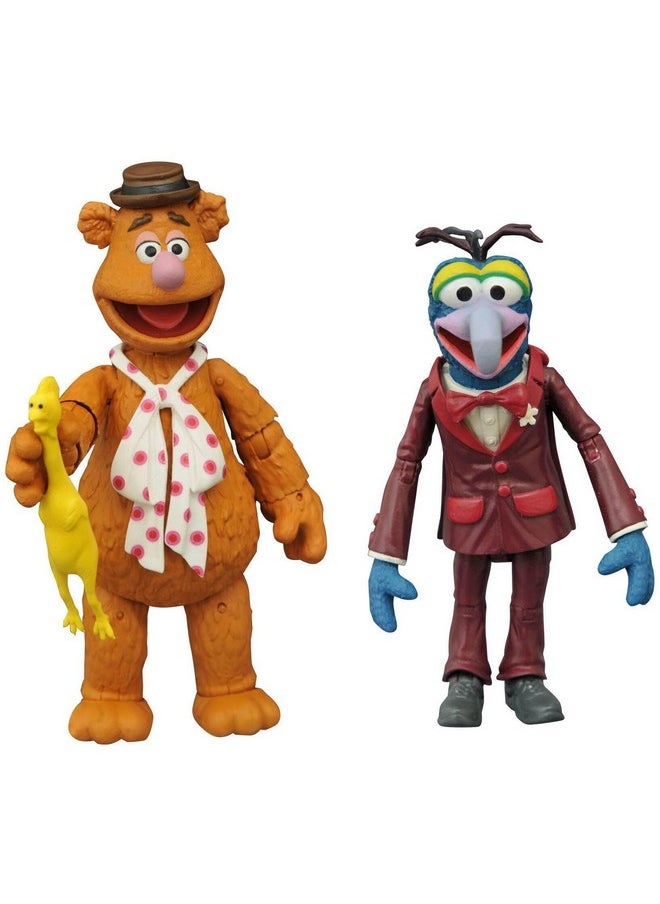 The Muppets Best Of Series 1: Gonzo & Fozzie Action Figure Two-Pack, Multicolor