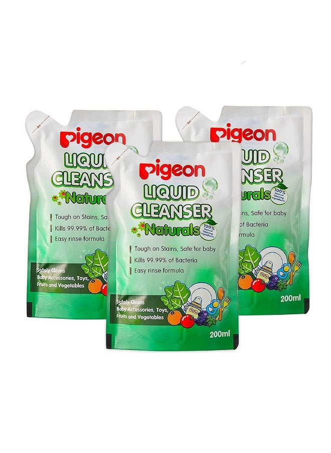 Liquid Cleanser (200Ml, Pack Of 3) - 600 Ml, Green