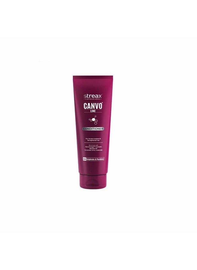 Canvoline Straightening Post Care Conditioner For Women'S | Enriched With Keracharge Complex | Anti Frizzy & Hair Breakage | Tangle Free Hair | Sulphate & Paraben Free | 240 Gm