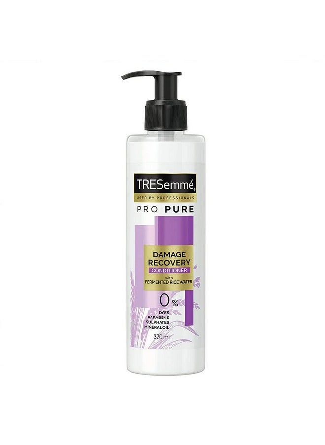 Pro Pure Damage Recovery Conditioner For Damaged Hair, 370 Millilitre With Fermented Rice Water, Sulphate Free & Paraben Free (Jasmine)