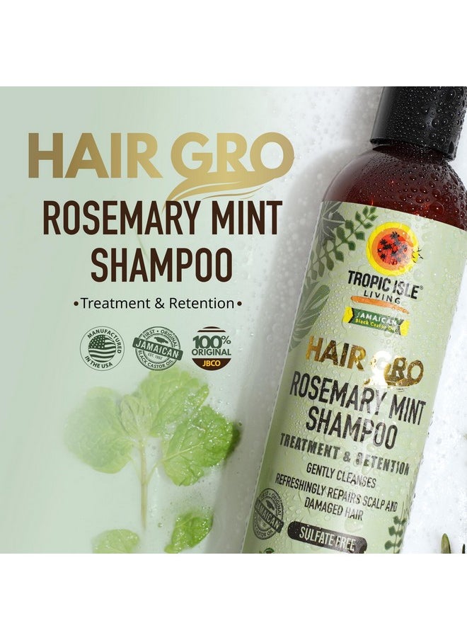 Rosemary Mint Shampoo, 8 Oz - Gently Cleanses And Nourishes Hair From Root To Tip, Free From Harmful Ingredients, Cruelty-Free, Suitable For All Hair Types