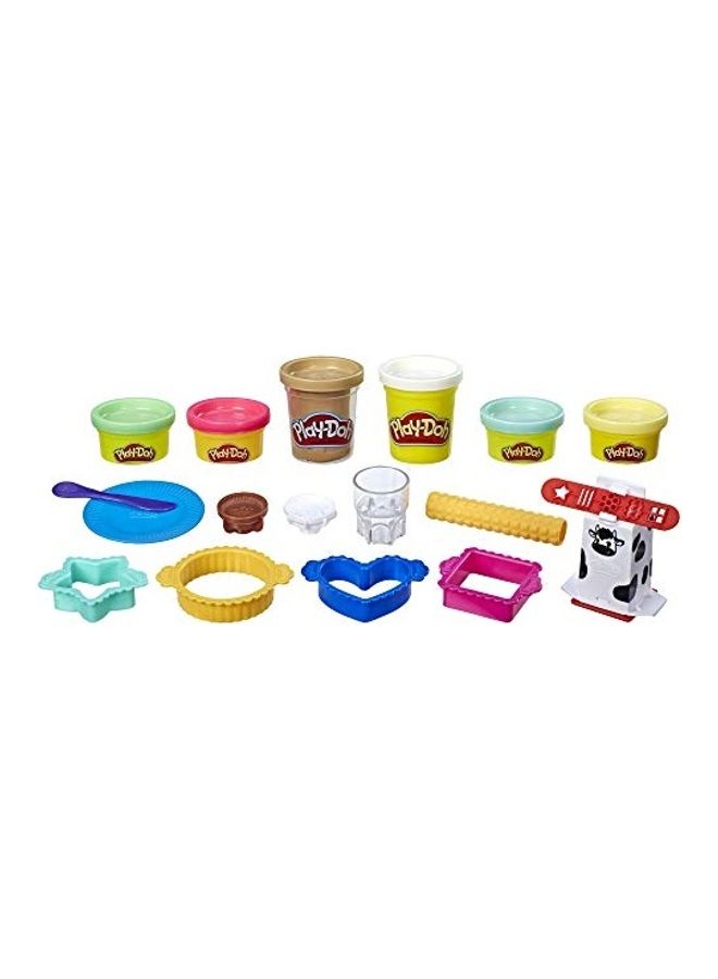 Kitchen Creations Milk And Cookies Set With 6 Non-Toxic Colours