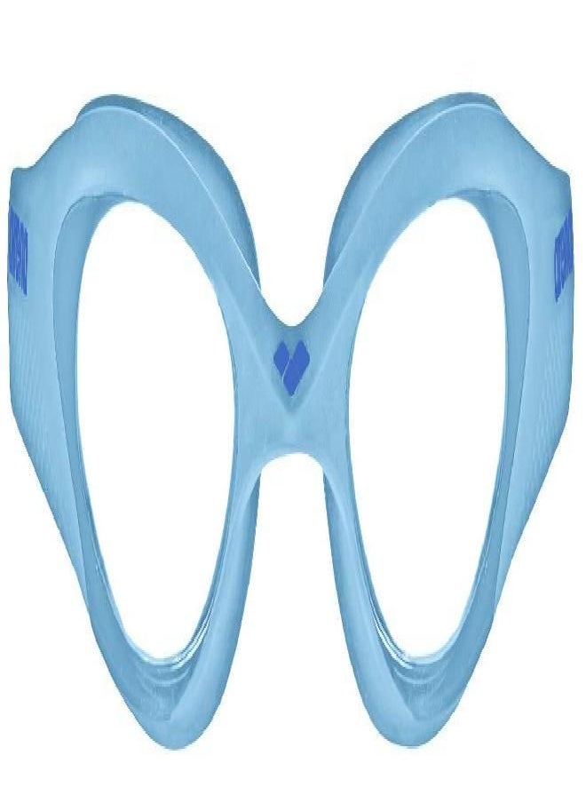 Arena The One Junior Swim Goggles for Youth Anti-Fog Coating One-Piece Construction Non-Mirrored Lens, Clear/Cyan/Blue