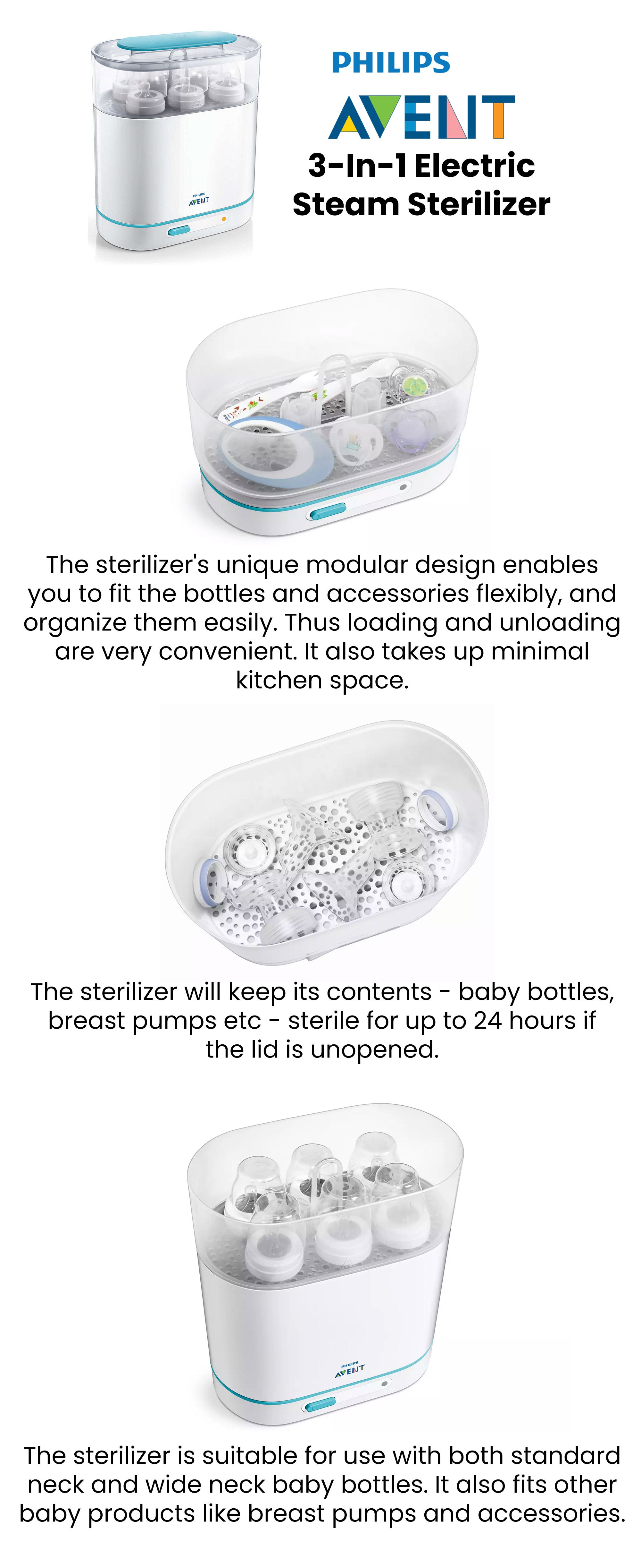 3-In-1 Electric Steam Sterilizer