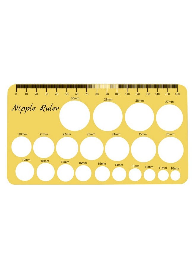 Nipple Ruler, Nipple Rulers For Flange Sizing Measurement Tool, Silicone & Soft Flange Size Measure For Nipples, Breast Flange Measuring Tool Breast Pump Sizing Tool-New Mothers Musthaves