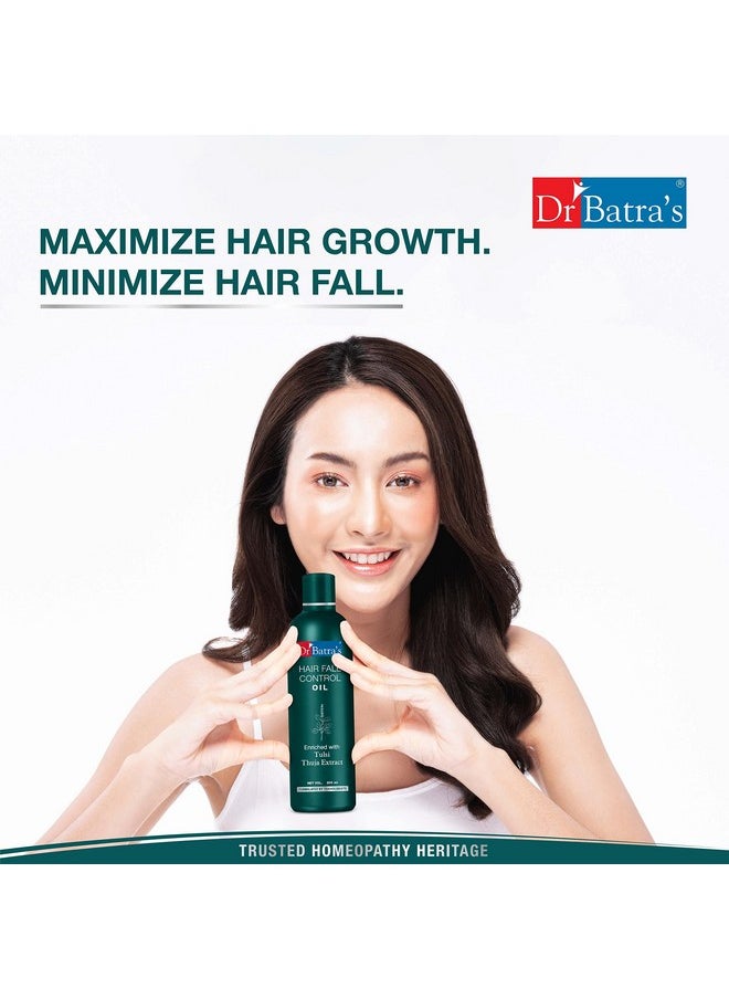 Hair Fall Control Oil, Hair Oil For Healthier Scalp, Enriched With Thulsi, Brahmi & Thuja, Controls Damaged Scalp,Hair Oil For Nourishment (200Ml)