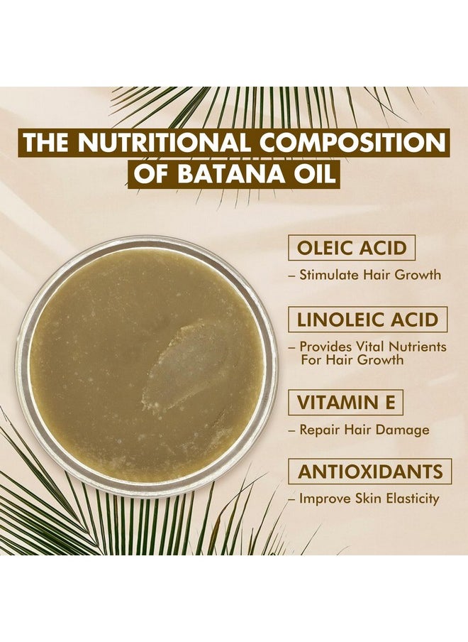 Pure Batana Butter Oil For Hair Growth, 100% Natural, Nourishes Damaged Hair, Prevents Loss & Conditions