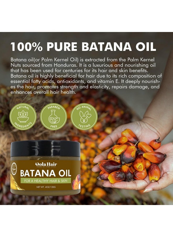 Pure Batana Butter Oil For Hair Growth, 100% Natural, Nourishes Damaged Hair, Prevents Loss & Conditions