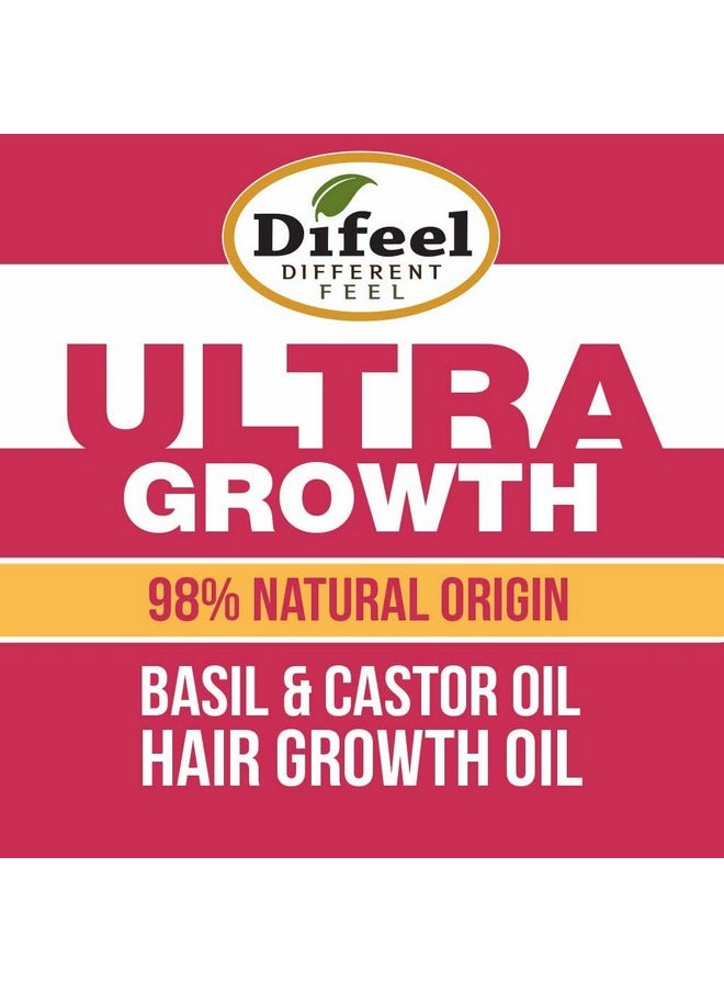 Ultra Hair Growth Oil Infused With Basil And Castor Oil 7.1 Ounce