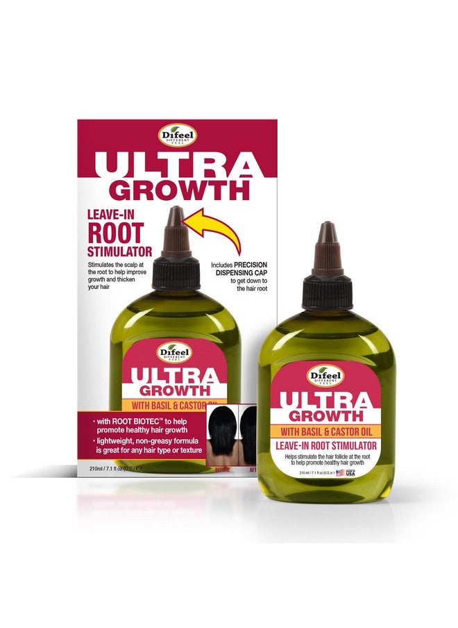 Ultra Hair Growth Oil Infused With Basil And Castor Oil 7.1 Ounce