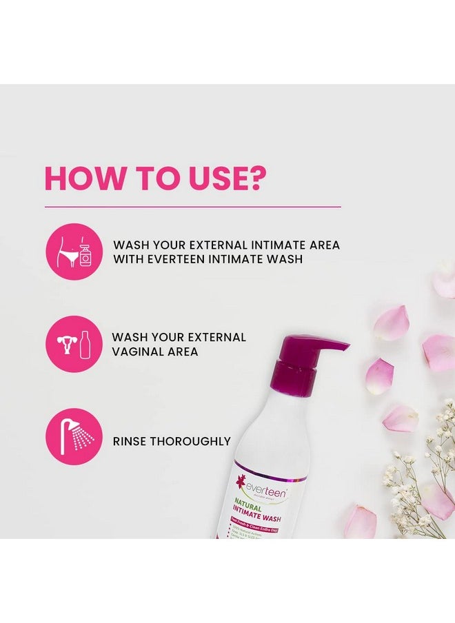 Natural Intimate Wash For Feminine Hygiene In Women - 2 Packs (210Ml Each)