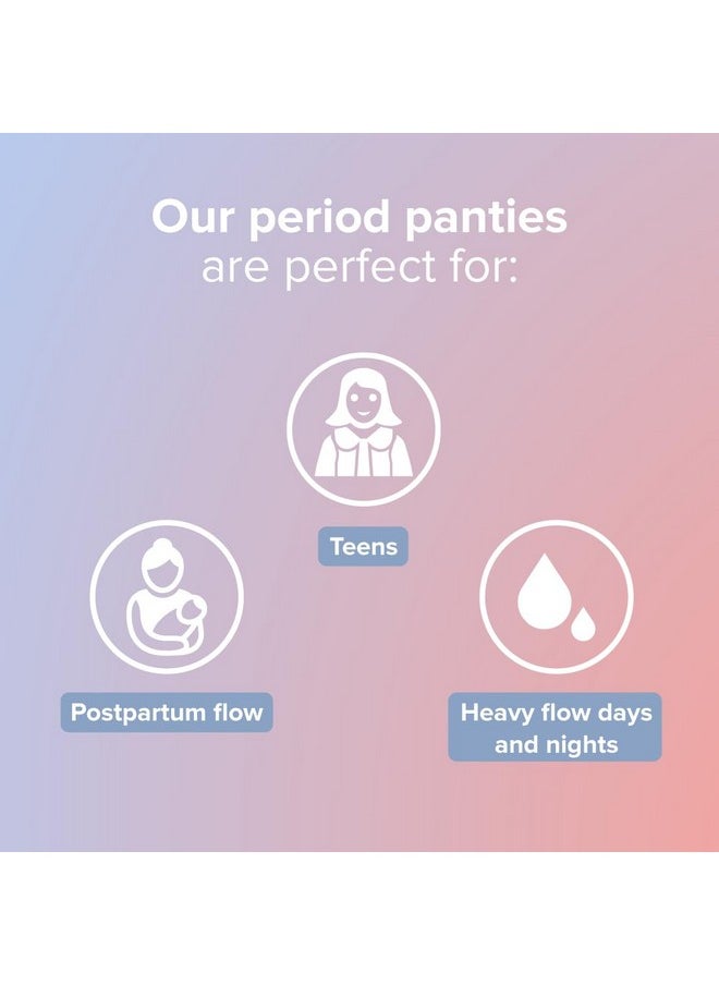 Overnight Disposable Period Panties | Pack Of 5 | (S - M) | Heavy Flow Absorbency | Leakproof Protection | Discreet & Secure | Breathable | No Rashes | No Discomfort