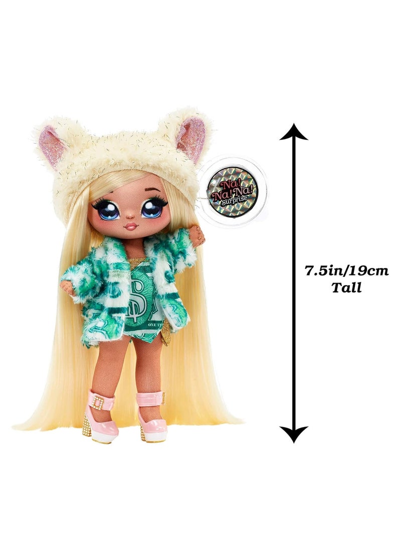 Na! Na! Na! Surprise Na 2-in-1 soft 19 cm fashion doll Glam Series Victoria Grand Fashion Doll And Metallic Chihuahua Purse