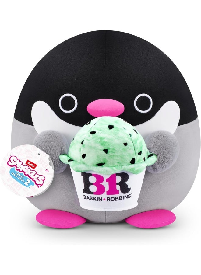 Snackles Series 2 Penelope the Penguin with Baskin-Robbin Plush (40.64 cm)