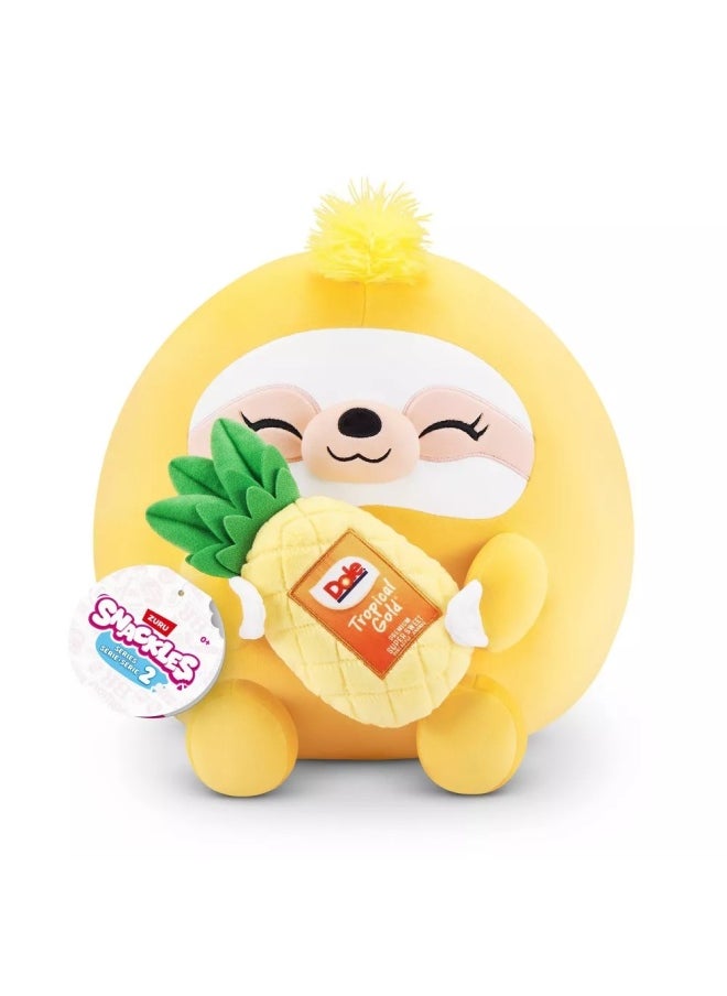 Snackles Series 2 Sandy the Sloth with Dole Pineapple Plush (20.32 cm)