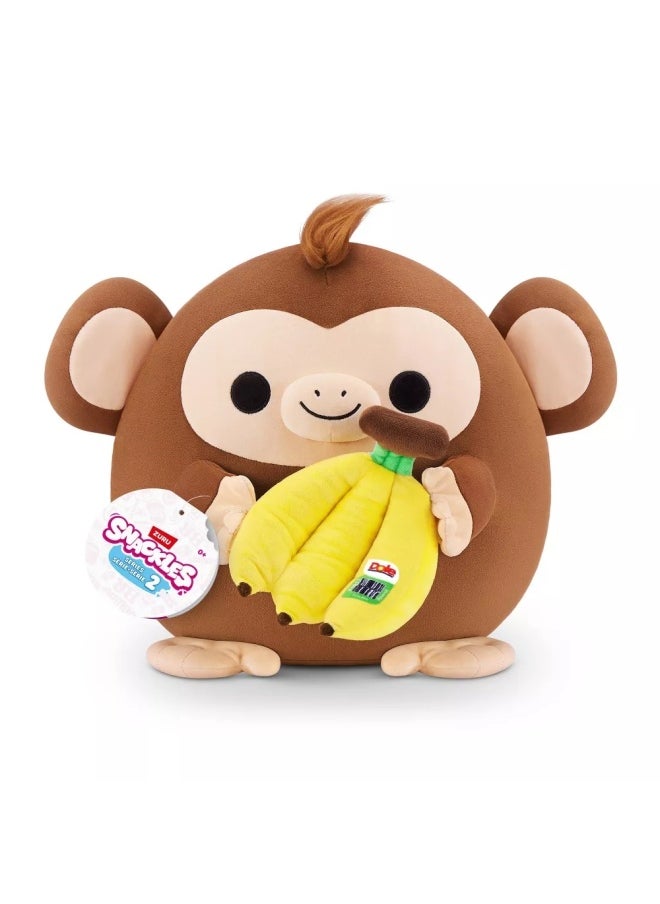 Snackles Series 2 Riko the Monkey with Dole Banana Plush (20.32 cm)