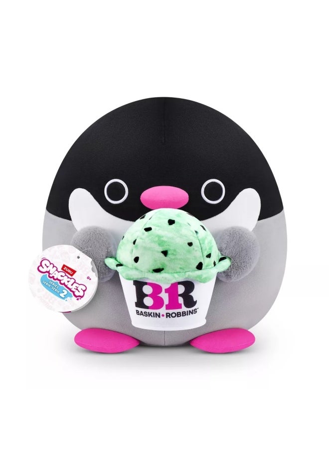 Snackles Series 2 Penelope the Penguin with Baskin-Robbin Plush (20.32 cm)