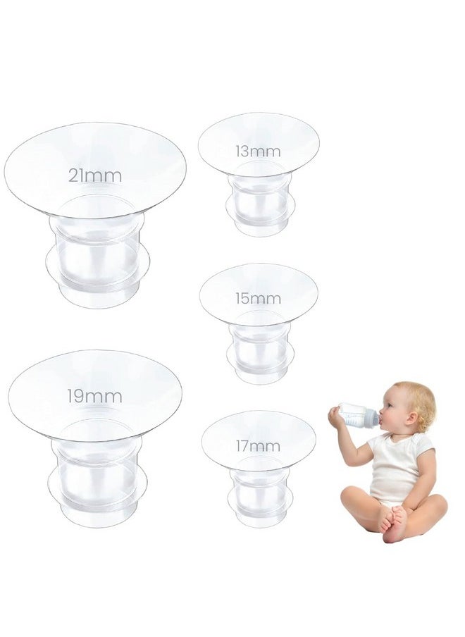 ® 5Pcs Breast Pump Accessories For Breast Pump, Flange Inserts Suit For Medela, Spectra 24Mm Shields/Flanges, Breast Shields, Shaped Around You For Comfortable And Efficient Pumping