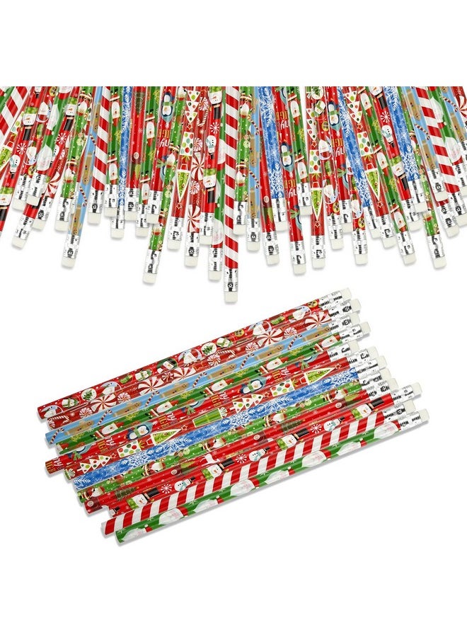 Christmas Pencils For Kids With Erasers For Christmas Party Favors Goodie Bags School Favors For Kids - Pack Of 36