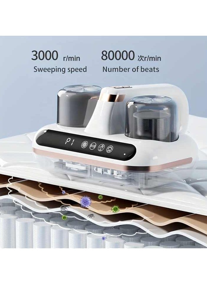 Dust Controller UV Car Mite Handheld Wireless Portable Mites Removal Mattress Bed Vacuum Cleaner