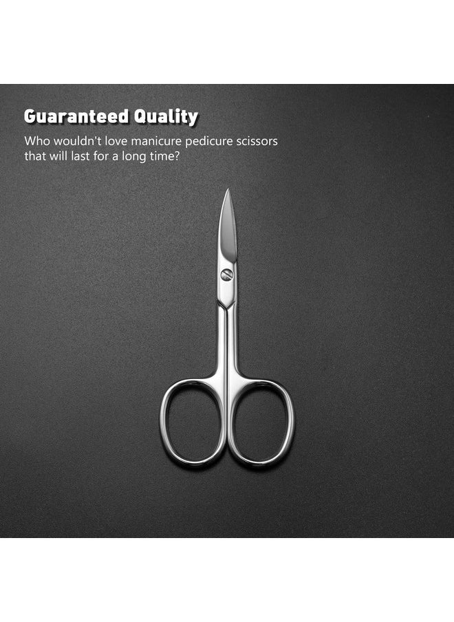 Nail Scissors With Sharp Curved Blade - Nail Maintenance Toenail And Fingernail Scissor With Ergonomic Design For Men & Women