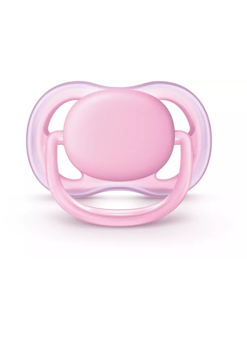 2-Piece Ultra Air Mix Soft Pacifier Set Pink