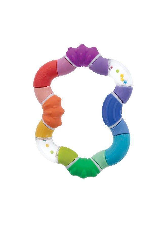 Twista Teether Toy For Babies - Multicolor Rattle Teething - Toy For Baby Teething Relief - 6+ Months