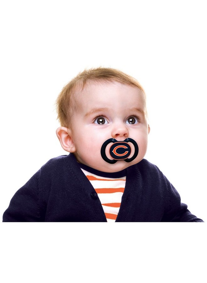 Babyfanatic Pacifier 2-Pack - Nfl Chicago Bears - Officially Licensed League Gear