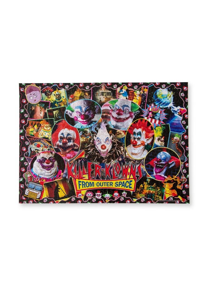 Killer Klowns From Outer Space Kollage B 1000-Piece Jigsaw Puzzle For Adults | 28 X 20 Inches