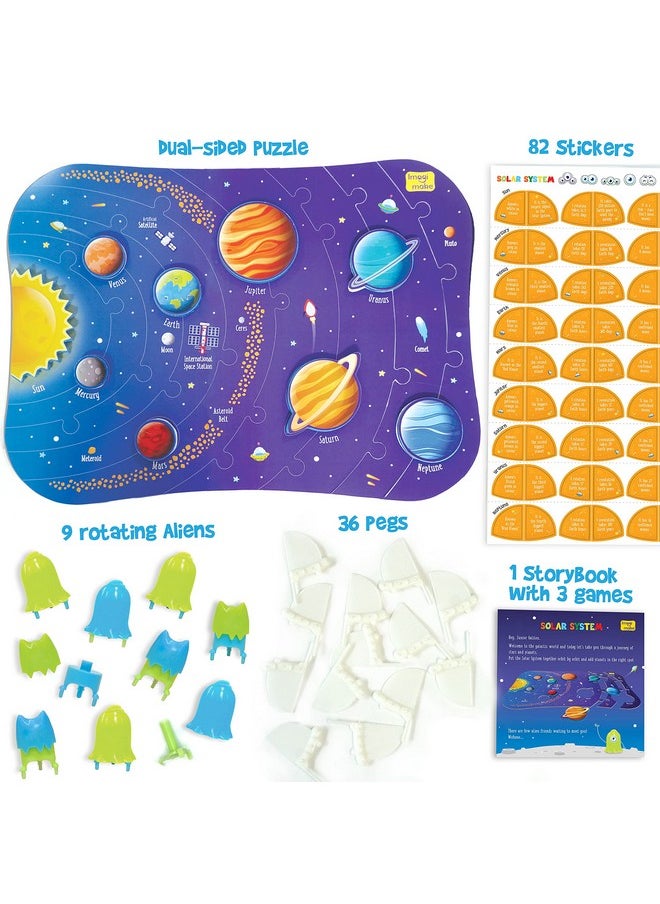 Mapology Ultimate Combo: India & World Map Puzzle, Solar System Puzzle & Monument Of India Construstion Set - Educational Toy For Kids Above 5 Years