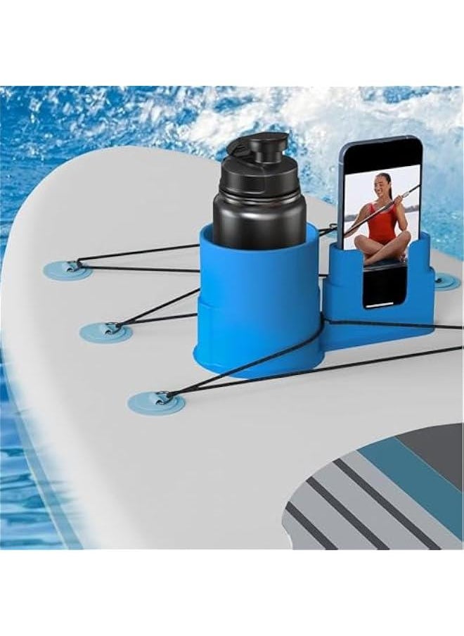 Paddle Board Drink Holder | Kayak Drink Cup Holder | Anti-Dump Paddle Board Cup Holder | Paddleboard Cupholder Phone Holder | Multi-functional Water Bottle Holder, Boat Cup Holder, Paddle Board Cup