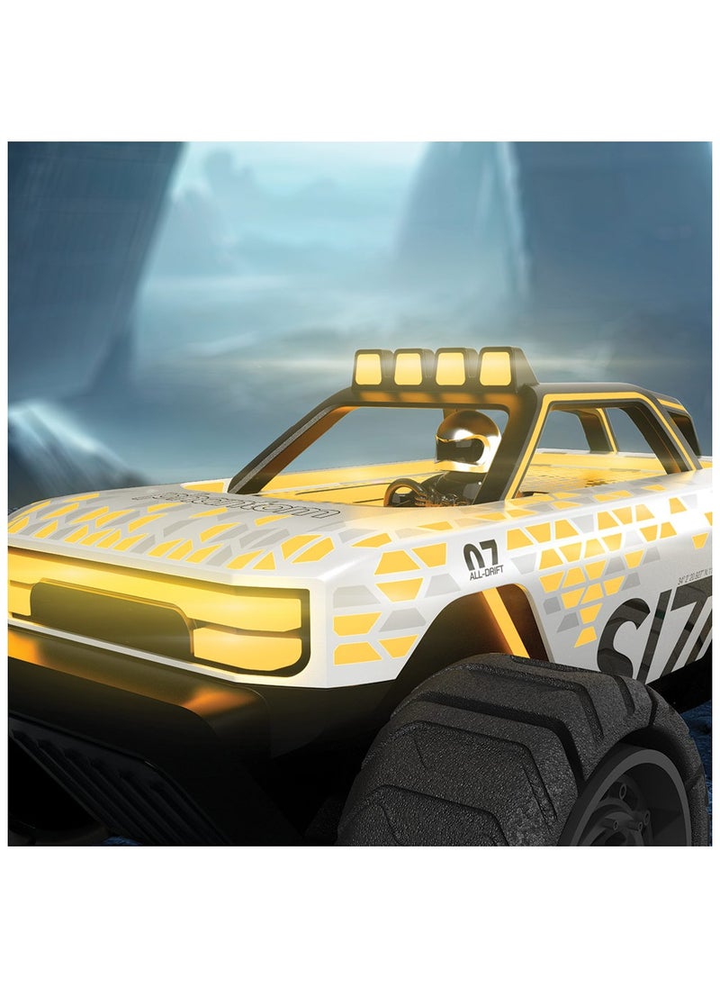 Sharper Image Phantom Crawler RC Light-Up Truck, Expanding Tires Rechargeable Battery Durable Wireless RC Action Toy