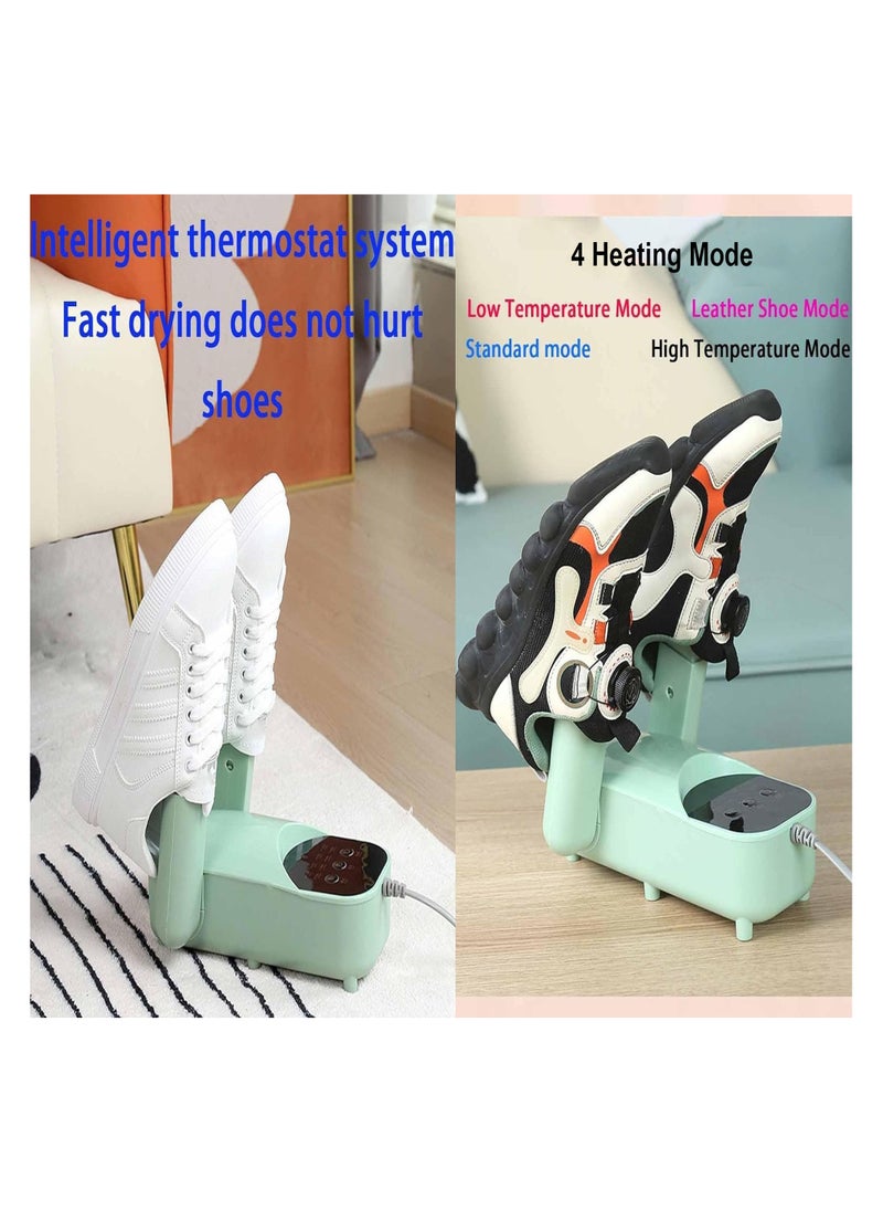 Electric Shoe Dryer with Adjustable Rack & Timer | Multifunctional Boot Warmer & Glove Dryer for Sweaty Shoes