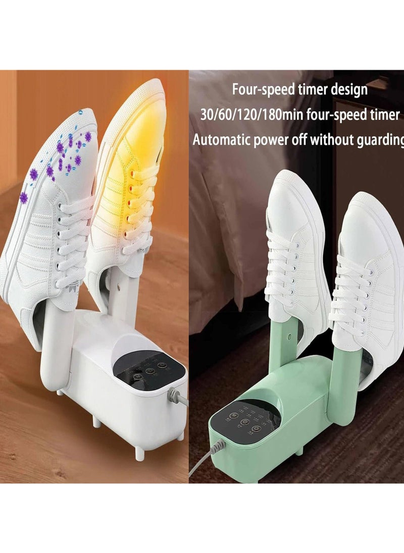 Electric Shoe Dryer with Adjustable Rack & Timer | Multifunctional Boot Warmer & Glove Dryer for Sweaty Shoes