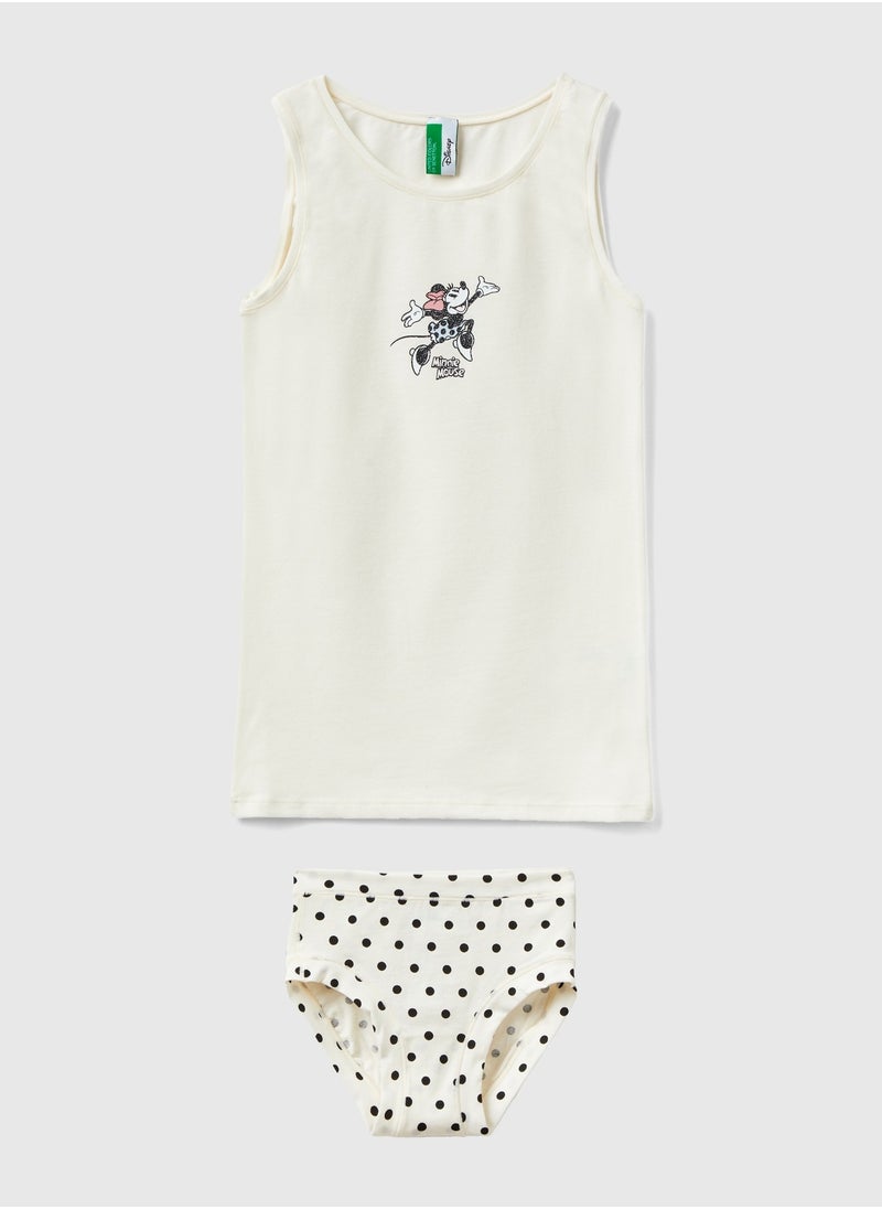 Minnie Tank Top & Underwear Set