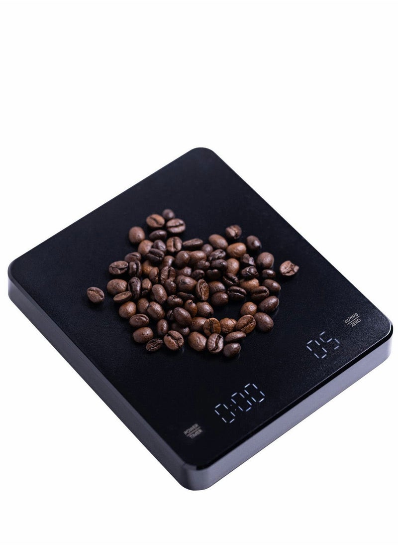 Digital Coffee Scale with Timer 3kg/0.1g High Precision Pour Over Drip Espresso Touch Sensor Operation and Backlight LCD Display