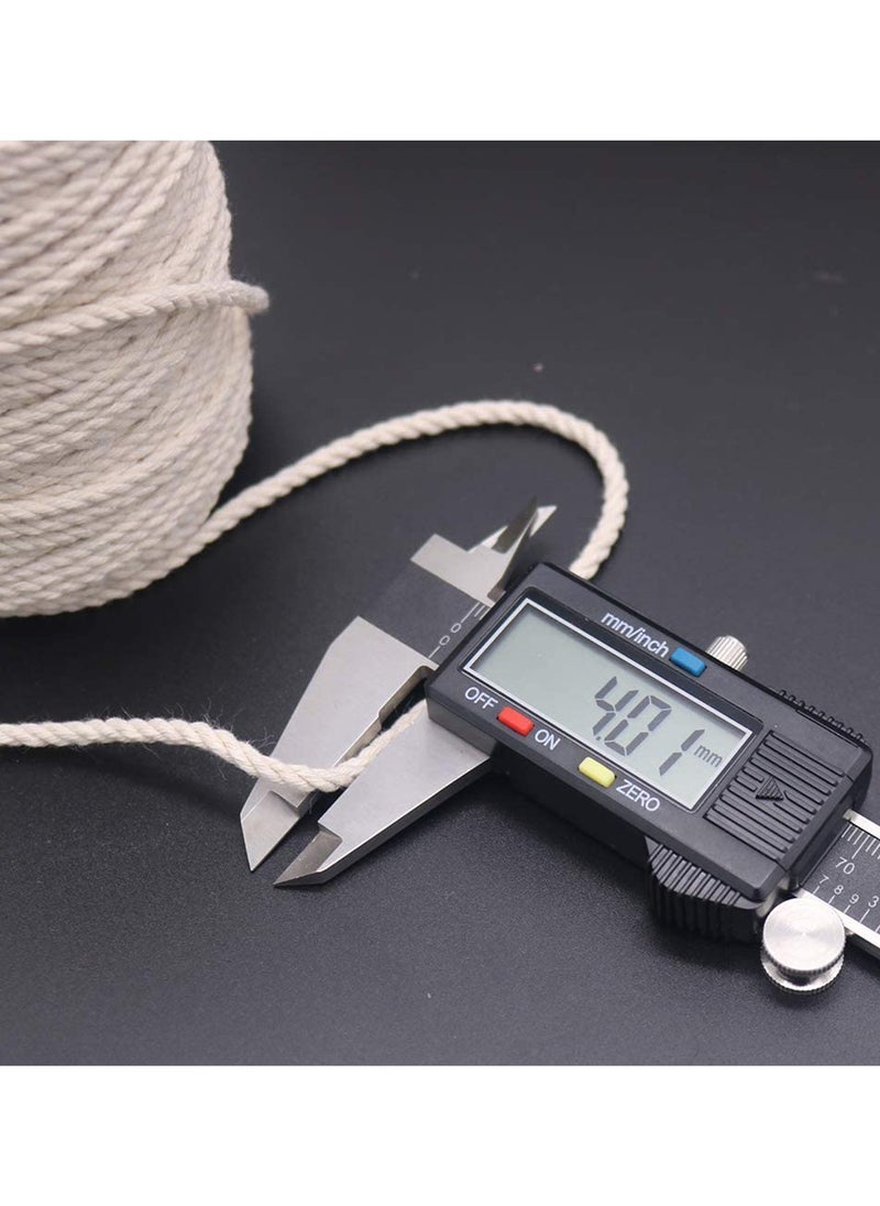 4MM 165 Feet Cotton Twine Safe Cooking String for Tying Homemade Meat Making Sausage DIY Craft and Gardening Applications