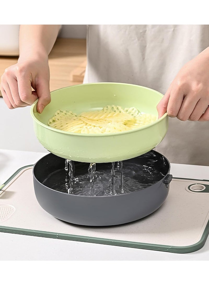 9 in 1 Multifunctional Vegetable Cutter Shredders Slicer Basket Kitchen Accessories